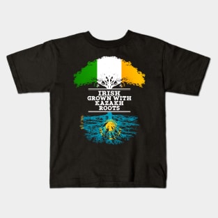 Irish Grown With Kazakh Roots - Gift for Kazakh With Roots From Kazakhstan Kids T-Shirt